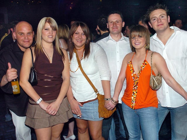 Clubbers having a good time at Time & Envy nightclub at South Parade, Southsea in the 00s.