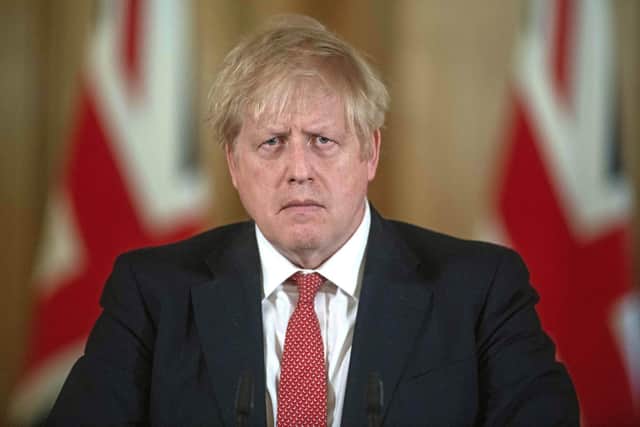 File photo dated March 20 of prime minister Boris Johnson speaking at a media briefing in Downing Street, London, on coronavirus (Covid-19). Picture: Julian Simmonds/Daily Telegraph/PA Wire