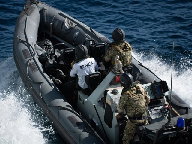 On January 24, 2022, more than a tonne of illegal narcotics were seized and destroyed by the crews aboard HMS Montrose in the Gulf of Oman. The ship’s boarding team of sailors and Royal Marines of 42 commando recovered 150 kilogrammes of heroin, 250 kilogrammes of methamphetamine and 665 kilogrammes of hashish  -depriving terrorist networks of vital funding. The narcotics were seized from a Dhow in a nine hour operation.