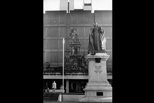 Portsmouth Guildhall and Guildhall Square December 1976