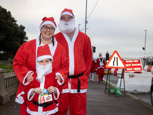 Pictured - Lee and Charlotte Palmer, with son Corey, seven, from Fareham.