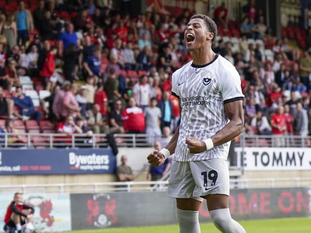 Kusini Yengi starts for Pompey against Gillingham in the EFL Trophy this evening. Picture: Jason Brown/ProSportsImages
