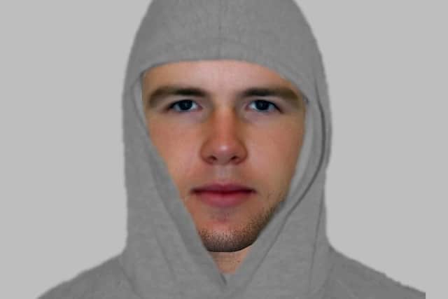 The e-fit of the robbery suspect. Photo: Hampshire police