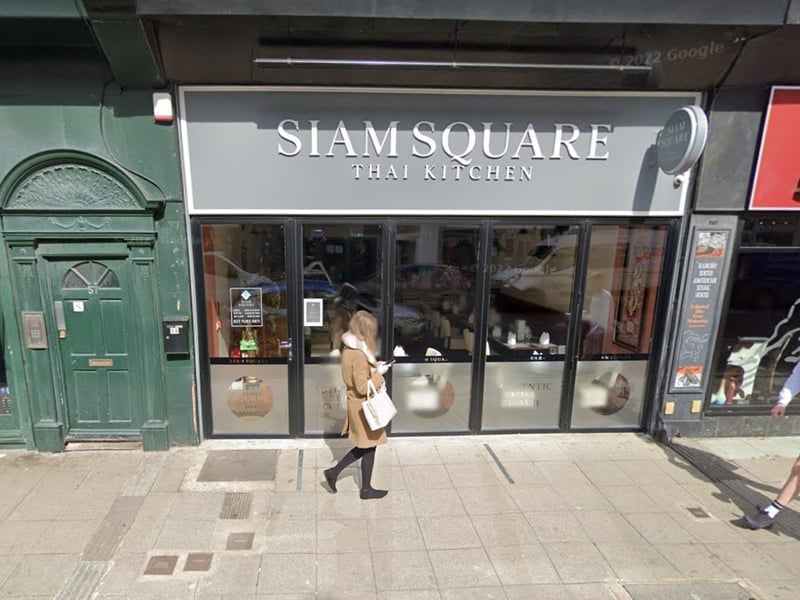 Siam Square, Southsea, has a Google rating of 4.7 with 70 reviews.