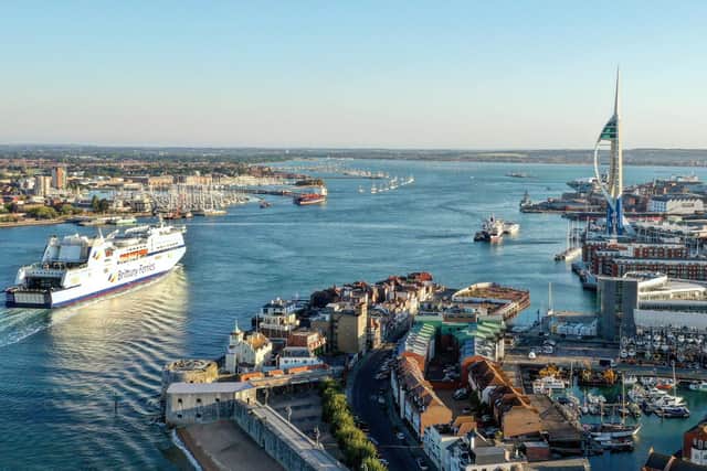 Early morning arrival of the Mont St Michel into Portsmouth harbour taken by Mark Cox. What a nice perspective at Old Portsmouth also. Instagram: @markcox_sonya7iii
Portsmouth gv Portsmouth aerial gv
