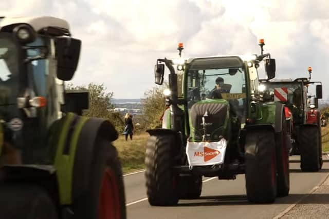 Michael Bailey's Tractor Run in aid of the MS Society. Picture: Mark White