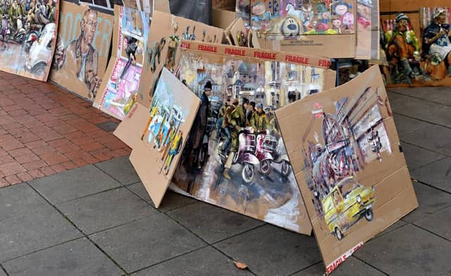 Unique cardboard artwork by Steve Armon.