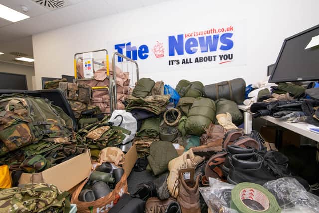 Donations for Ukraine, ready to picked up by fighters on Thursday 10th March 2022

Pictured: Donations at the Portsmouth News office, Lakeside, Portsmouth 

Picture: Habibur Rahman