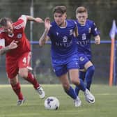 James Cowan in action for Baffins Milton Rovers. Picture: Simon Hill Photography