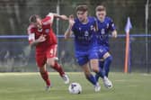 James Cowan in action for Baffins Milton Rovers. Picture: Simon Hill Photography