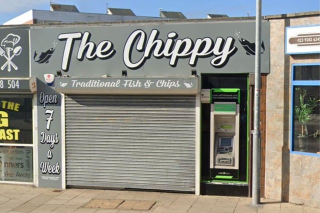 The Chippy, at 84 Clarendon Road, Southsea was given a three-out-of-five food hygiene rating, the Food Standards Agency's website shows.