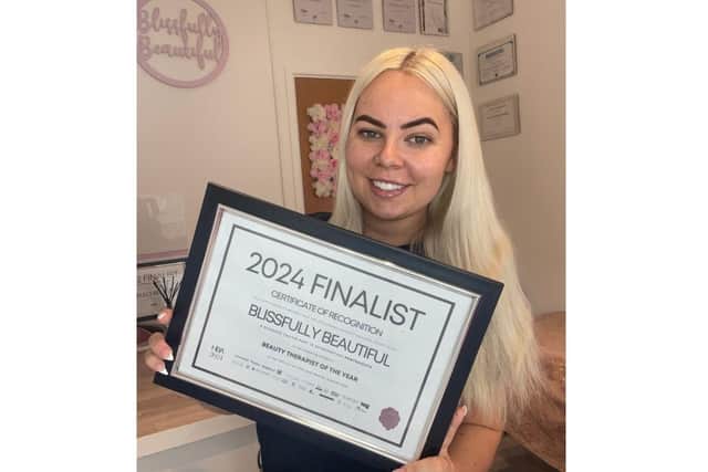 Jordan Hale-Brown has been named a finalist in the Hair and Beauty Awards 2023 for Beauty Therapist of the year.