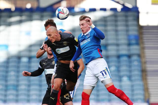Pompey lost 2-1 to Wigan in their Fratton Park encounter in September. Picture: Joe Pepler