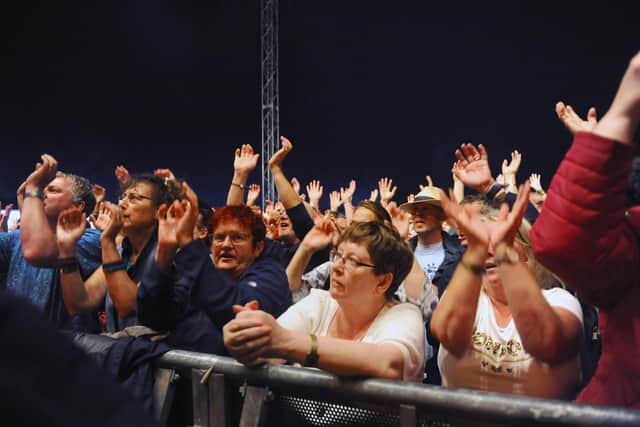 Wickham Festival crowds. Picture: Sarah Standing (060821-7860)