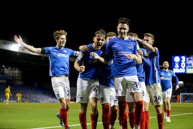 Pompey joined an exclusive club last night following their unlikely progression into the knockout stages of the EFL Trophy.   Picture: Robin Jones