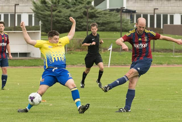 Tom Jeffes, right, has left US Portsmouth after five seasons at the Victory Stadium. Picture: Keith Woodland