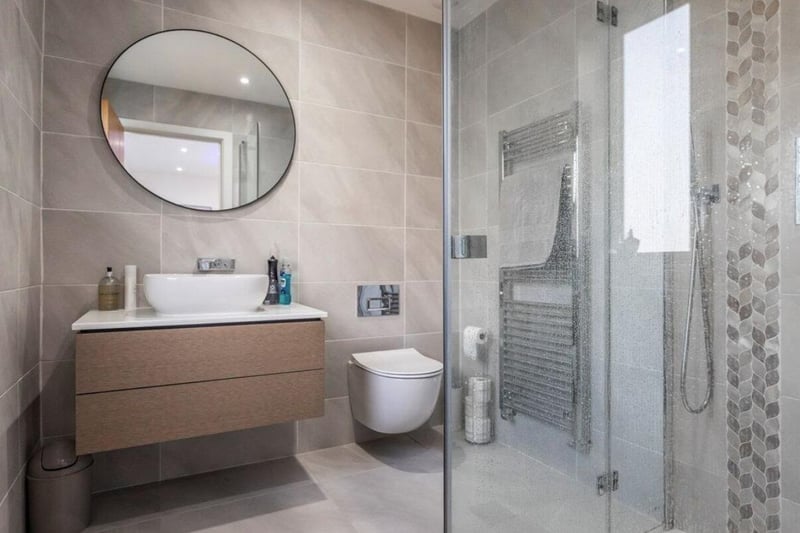 This property comes with four bedrooms, three bathrooms and three reception rooms as well as a lovely garden.