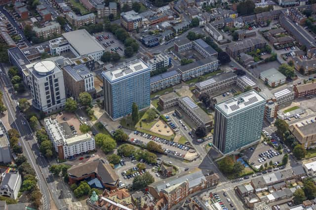 Leamington House and Horatia House aerials