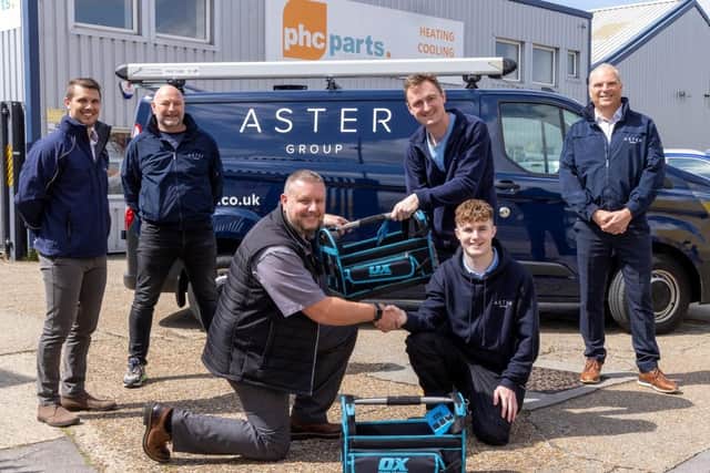 Jake Stanley, 32, and Bailey Baulf received the boost from housing association Aster Group and Portsmouth-based PHC Parts