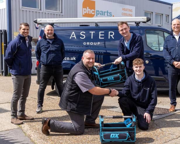 Jake Stanley, 32, and Bailey Baulf received the boost from housing association Aster Group and Portsmouth-based PHC Parts