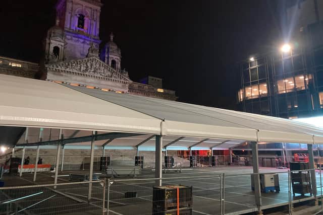 This is what Portsmouth Guildhall Square looked like on November 16.