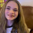 Lucy Glenn, who has Rett syndrome, a condition which leaves her mind trapped in an unresponsive body