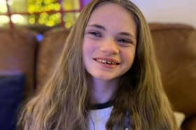 Lucy Glenn, who has Rett syndrome, a condition which leaves her mind trapped in an unresponsive body