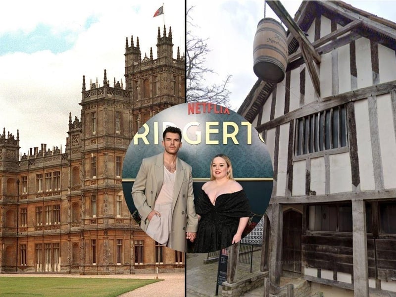 Here are 8 Bridgerton-esque properties in Hampshire. Picture: (Left) Highclere Castle taken by Tim Ockenden/PA WirePicture: (Right) Medieval Merchant's House Picture: (Centre) Getty Images - James Gourley