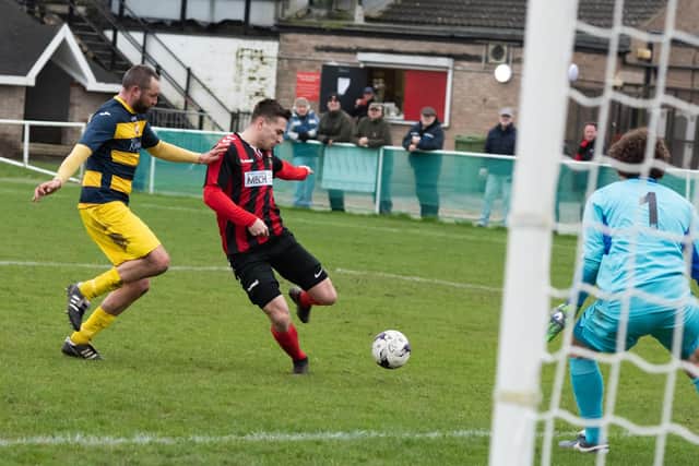 Fareham Town action. Picture: Duncan Shepherd