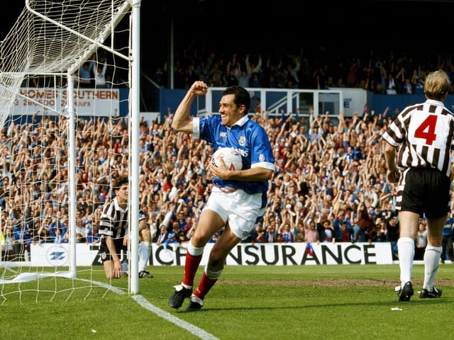 The striker who fired 42 league goals for Pompey in 1992/93 ended his playing career in the Wessex League. As player-manager for AFC Newbury in 2005/06, he scored once in 11 starts plus 12 as a sub.
