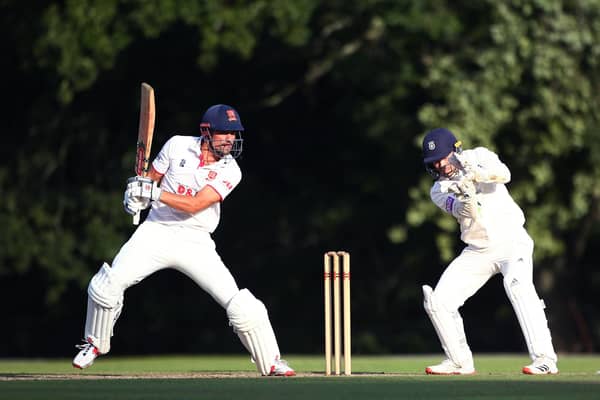 Alistair Cook of Essex on his way to a century against Hampshire at Arundel. Photo by Charlie Crowhurst.