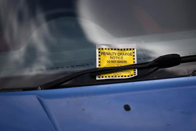 A Penalty Charge Notice (PCN) or parking ticket. Picture: DANIEL LEAL-OLIVAS/AFP via Getty Images
