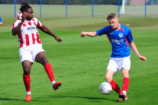 Eoin Teggart featured for Pompey Academy against Oxford. Picture: Colin Farmery