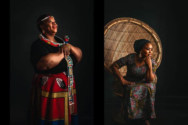 Zibusiso Mlilo and Mariam Aileru
Picture: Jen Sanchez from Dimples and Daisies Photography/The Liberty Lounge