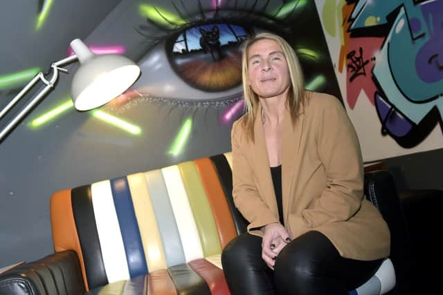 Joanne McGee (49) from Southsea, has written a book on her life.Picture: Sarah Standing (260123-8806)