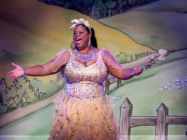 Marlene as Fairy Bow Bells in the Kings pantomime in December 2020. Picture: Andrew Searle Photography