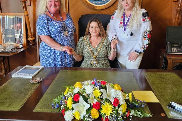 Meeting Gosport Mayor, Cllr Kirsten Bradley