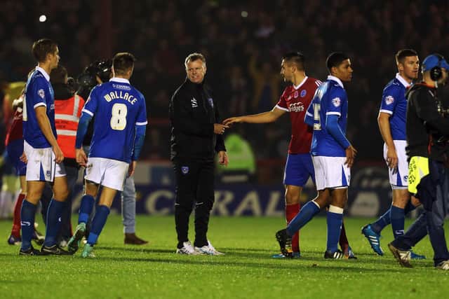 Pompey suffered defeat to a non-league side in a cup competition for the first time in their Football League history against Aldershot in November 2014. Picture: Joe Pepler