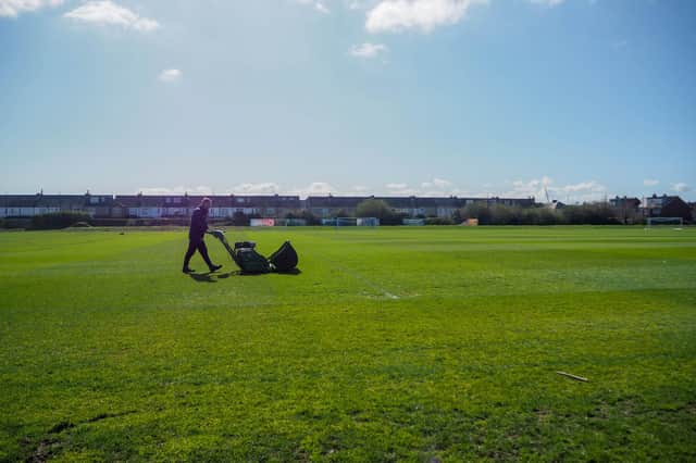 Scheduled pitch restoration work at Pompey's training ground has been shelved. Picture: Habibur Rahman