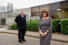 HMRC confirms long-term presence in Portsmouth and East Kilbride. Pictured: Mark Sheridan - Regional Implementation Lead and Senior Sponsor Claire McGuckin at HMRC Office, Lynx House, Cosham. Picture: Habibur Rahman
