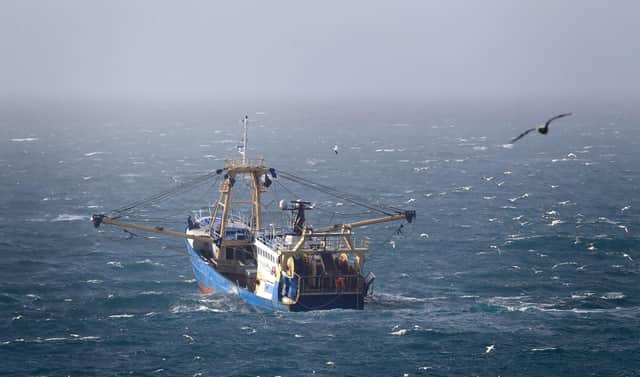 A fishing trawler in the English Channel.

Photo credit: Gareth Fuller/PA Wire