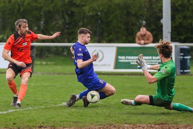 Baffins keeper Roux Hardcastle about to make a save. Picture by Nathan Lipsham