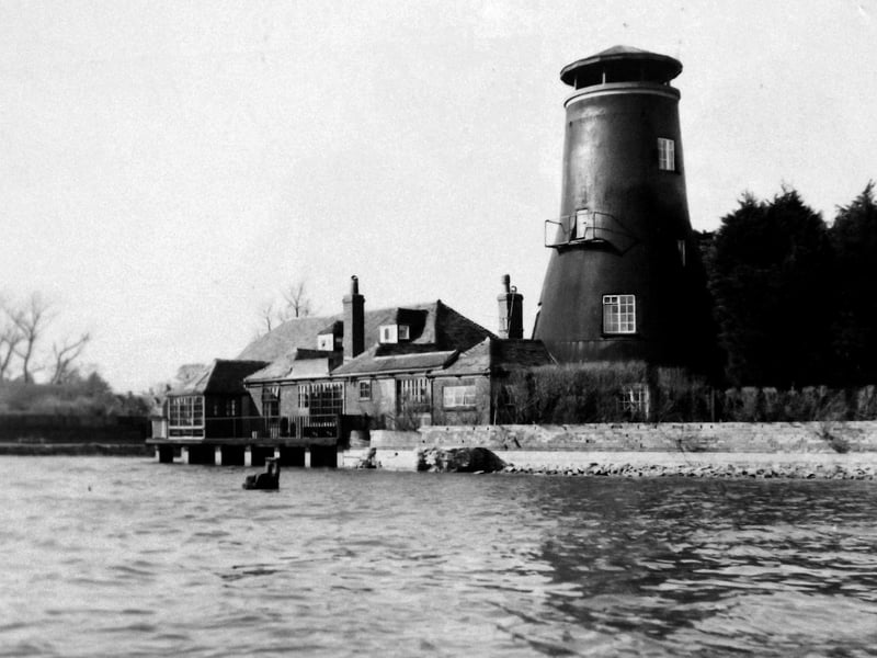 Unless you are in a boat this is a rarely seen side of Langston Mill