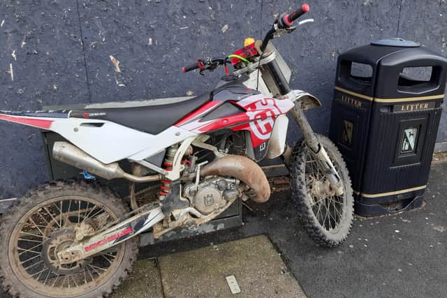 Hampshire Police have seized a scrambler-style bike.