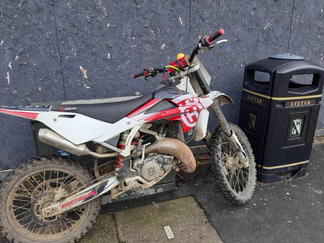 Hampshire Police have seized a scrambler-style bike.