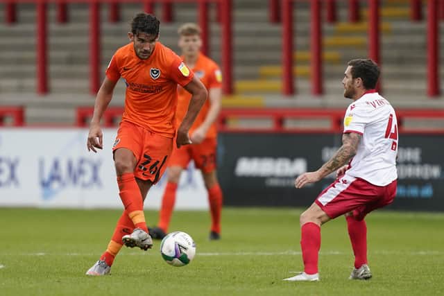 Gareth Evans found himself back in Pompey's side for the season opener at Stevenage last weekend. Picture: Jason Brown/ProSportsImages