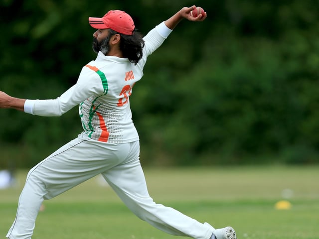 Juno fielding near the boundary. Portsmouth batting. Kerala 2nds v Portsmouth 3rdsHampshire Cricket LeaguePicture: Chris Moorhouse (jpns 180622-47)
