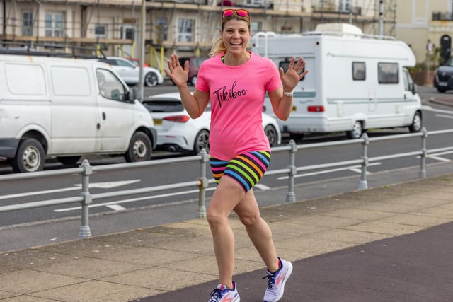 A competitor enjoying the Southsea parkrun. Picture: Mike Cooter