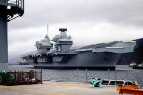 HMS Queen Elizabeth. Picture: POPhot JJ Massey/Ministry of Defence/Crown Copyright/PA Wire
