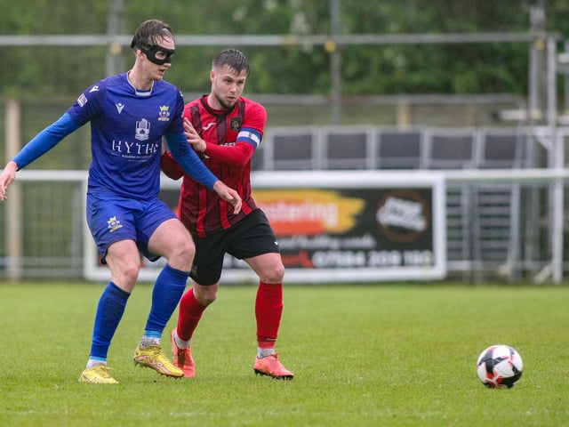Baffins striker Tom Vincent, left. Picture by Nathan Lipsham